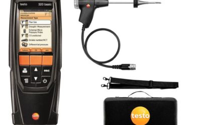 Free water pump pliers with Testo flue gas analysers
