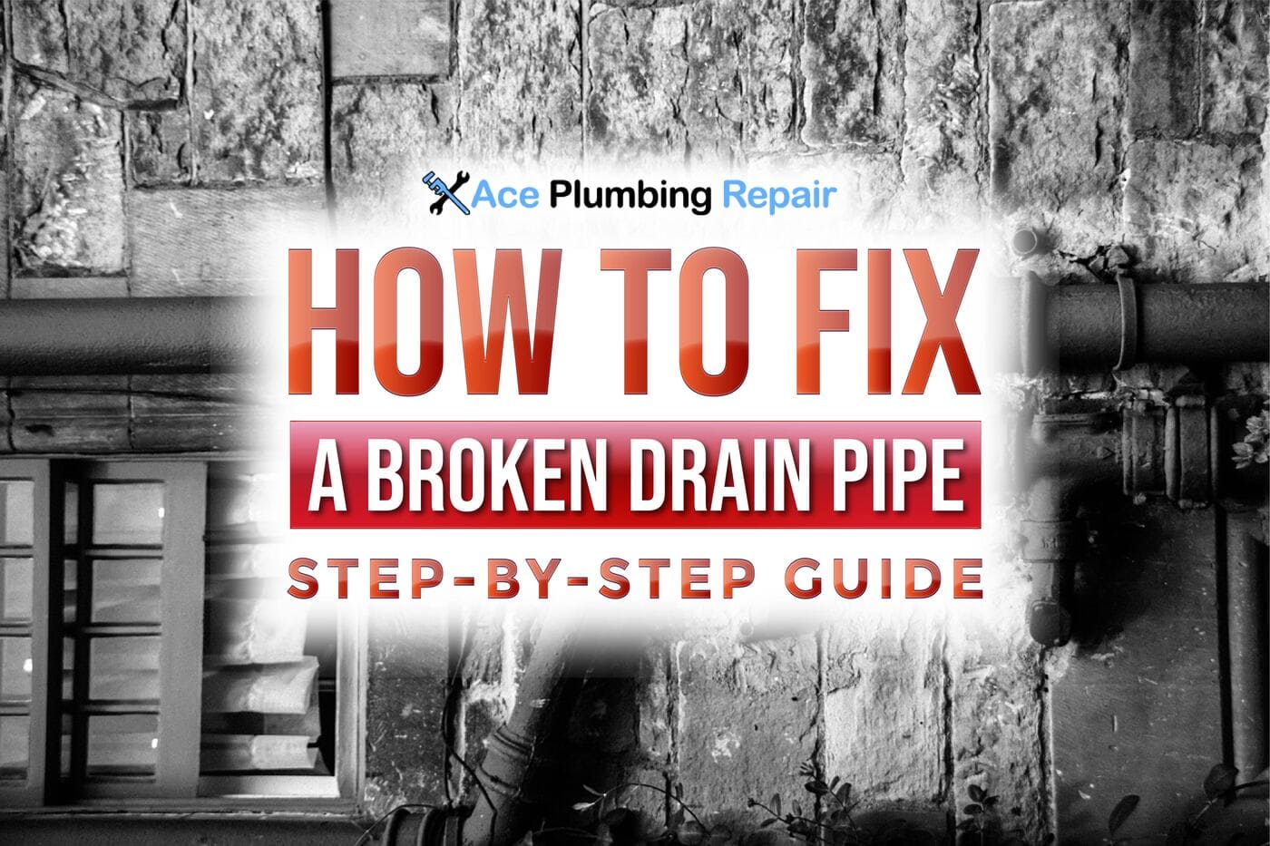 How To Fix A Broken Drain Pipe