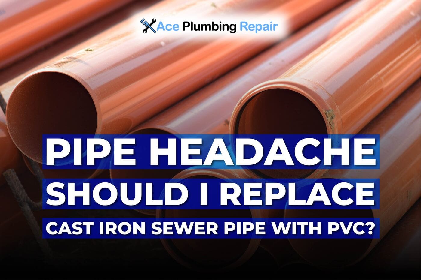 should I replace cast iron sewer pipe with PVC