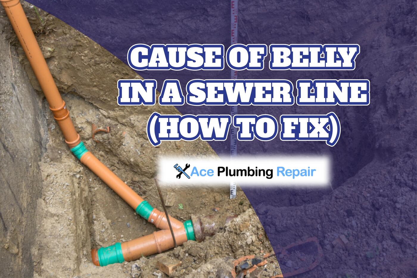 How to fix a belly in a sewer line