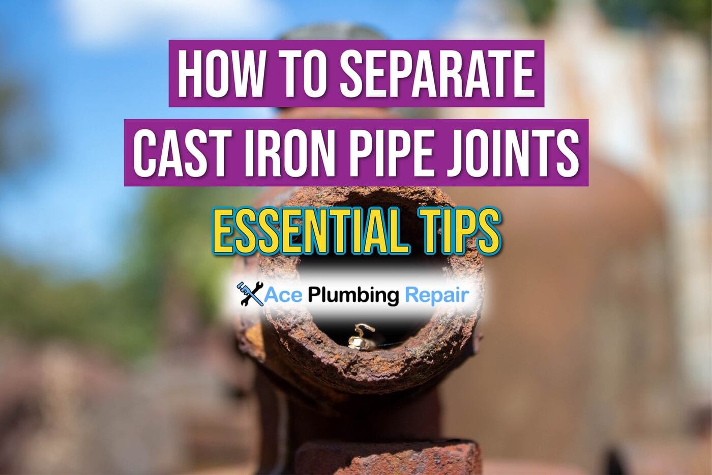 How to separate cast iron pipe joints