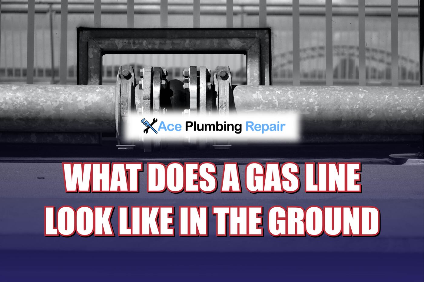 what does a gas line look like in the ground?