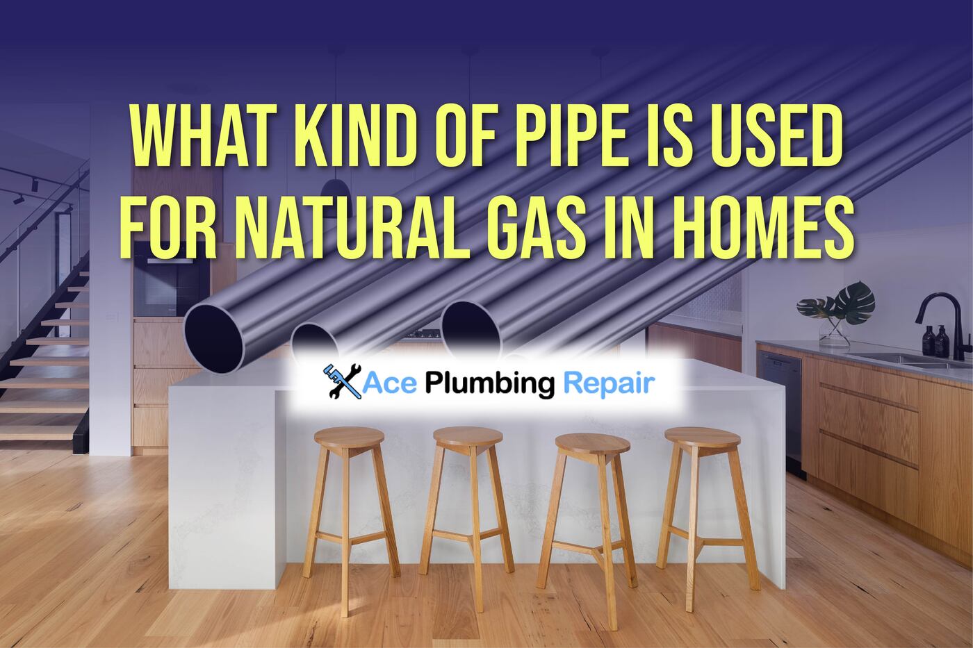 what kind of pipe is used for natural gas in homes?
